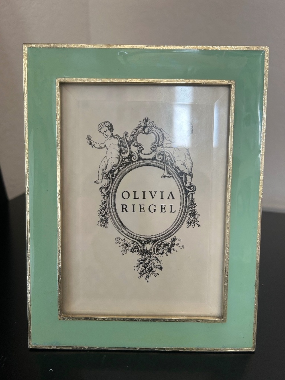 Olivia Riegel Mint Green Hand-Enameled Picture Frame
